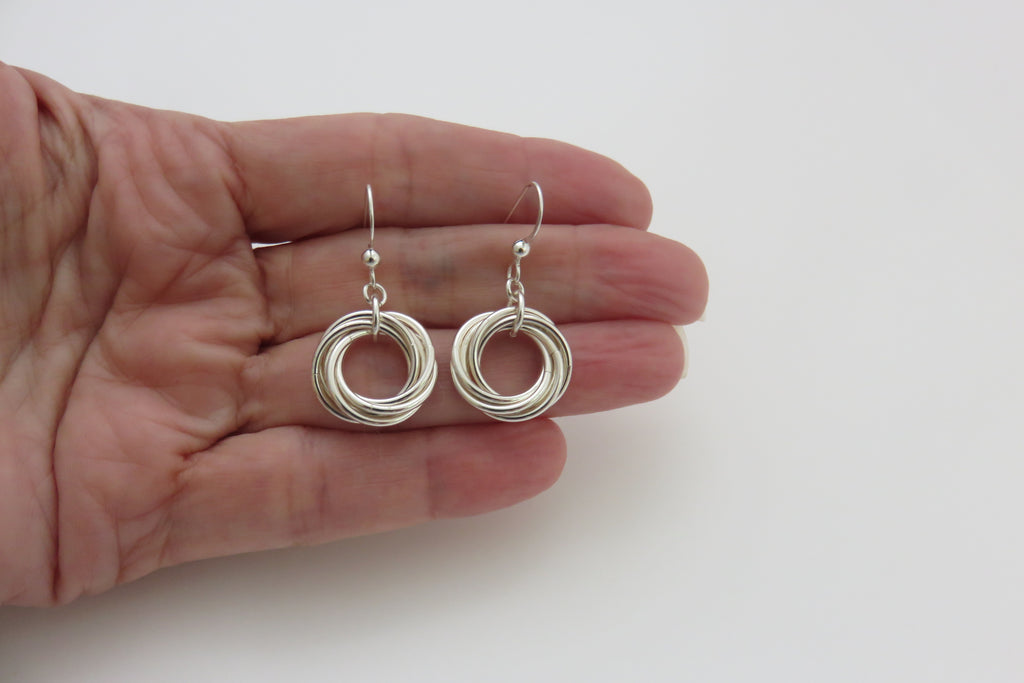 60th Birthday Gift for Women, sterling silver, earrings, 6 rings, decade, milestone jewelry, mhd