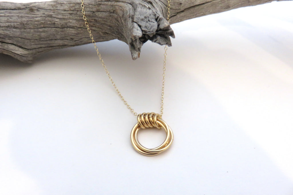 35th Birthday Gift for Her | 14k Gold Filled Necklace - MarciaHDesigns