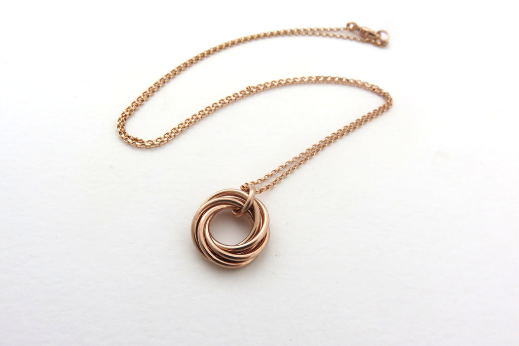 60th Birthday Gift for Women | Rose Gold Ring Necklace | 60th Birthday Gifts - Handmade Jewelry