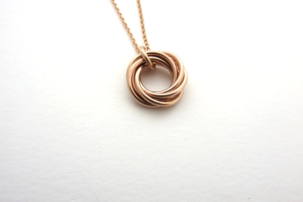60th Birthday Gift for Women | Rose Gold Ring Necklace | 60th Birthday Gifts - Handmade Jewelry