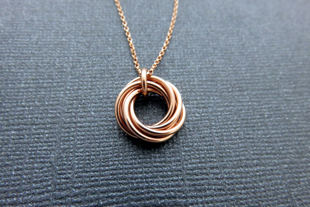 60th Birthday Gift for Women | Rose Gold Ring Necklace | 60th Birthday Gifts - Handmade Jewelry