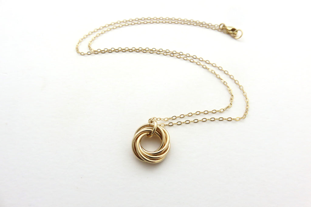 60th Birthday Necklace | Gold Filled Ring Necklace | 60th Birthday Gifts for Her - Handmade Jewelry