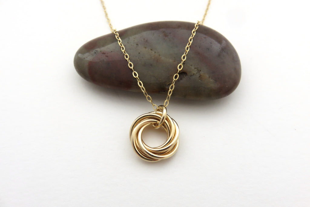 60th Birthday Necklace | Gold Filled Ring Necklace | 60th Birthday Gifts for Her - Handmade Jewelry