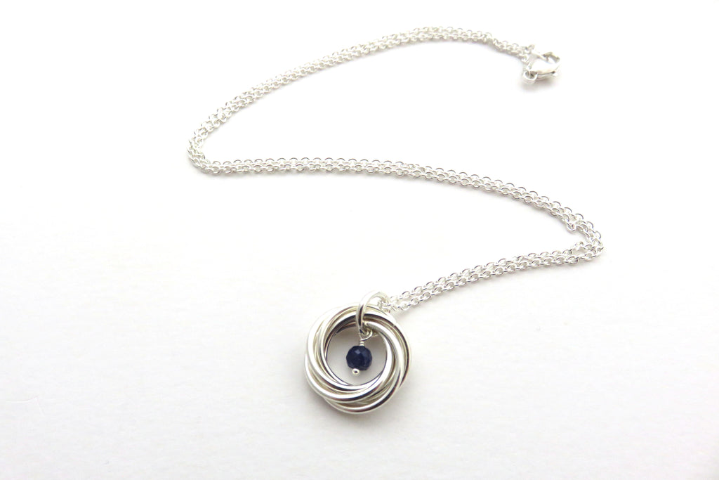 60th Birthday Gift | Sterling Silver Birthstone Necklace | 60th Birthday Gift for Women - Handmade Jewelry