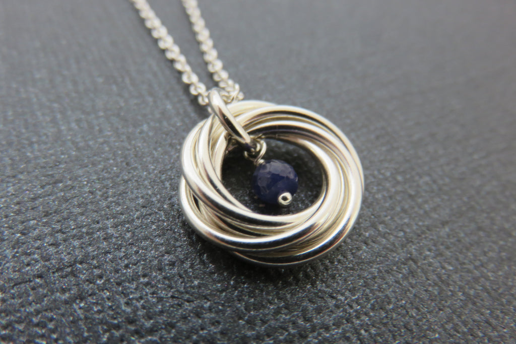 60th Birthday Gift | Sterling Silver Birthstone Necklace | 60th Birthday Gift for Women - Handmade Jewelry