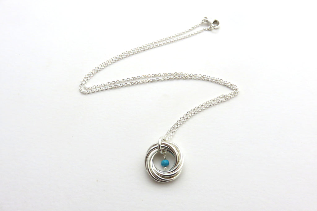 70th Birthday Necklace | Sterling Silver Birthstone Necklace | 70th Birthday Gifts - Handmade Jewelry