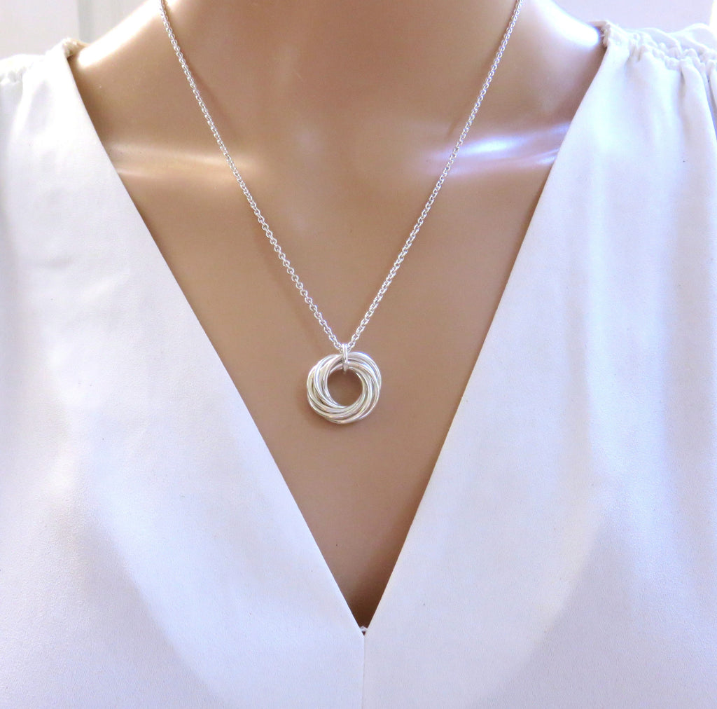 80th Birthday Gift for Women | Sterling Silver Birthday Necklace | 80th Birthday Gifts - Handmade Jewelry