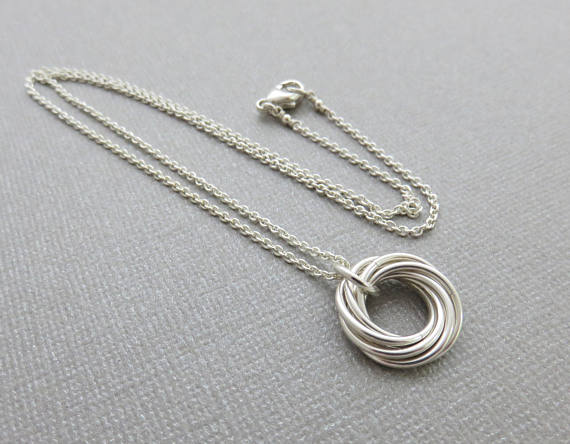 70th Birthday Gift | Sterling Silver Birthday Necklace | 70th Birthday Gifts for Women - Handmade Jewelry