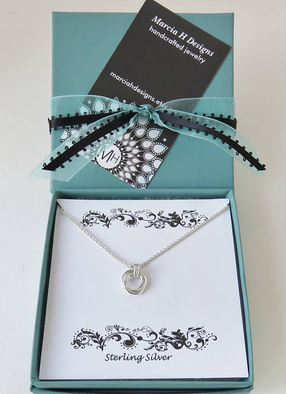 60th Birthday Necklace | Gold Filled Ring Necklace | 60th Birthday Gifts for Her - Handmade Jewelry