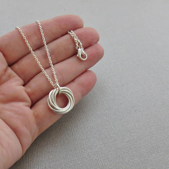 70th Birthday Gift | Sterling Silver Birthday Necklace | 70th Birthday Gifts for Women - Handmade Jewelry