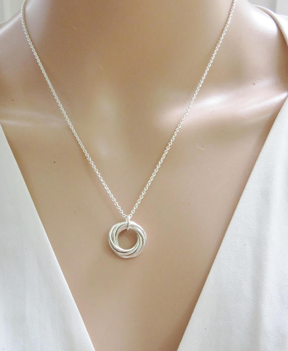 70th Birthday Gift | Sterling Silver Birthday Necklace | 70th Birthday Gifts for Women - Handmade Jewelry