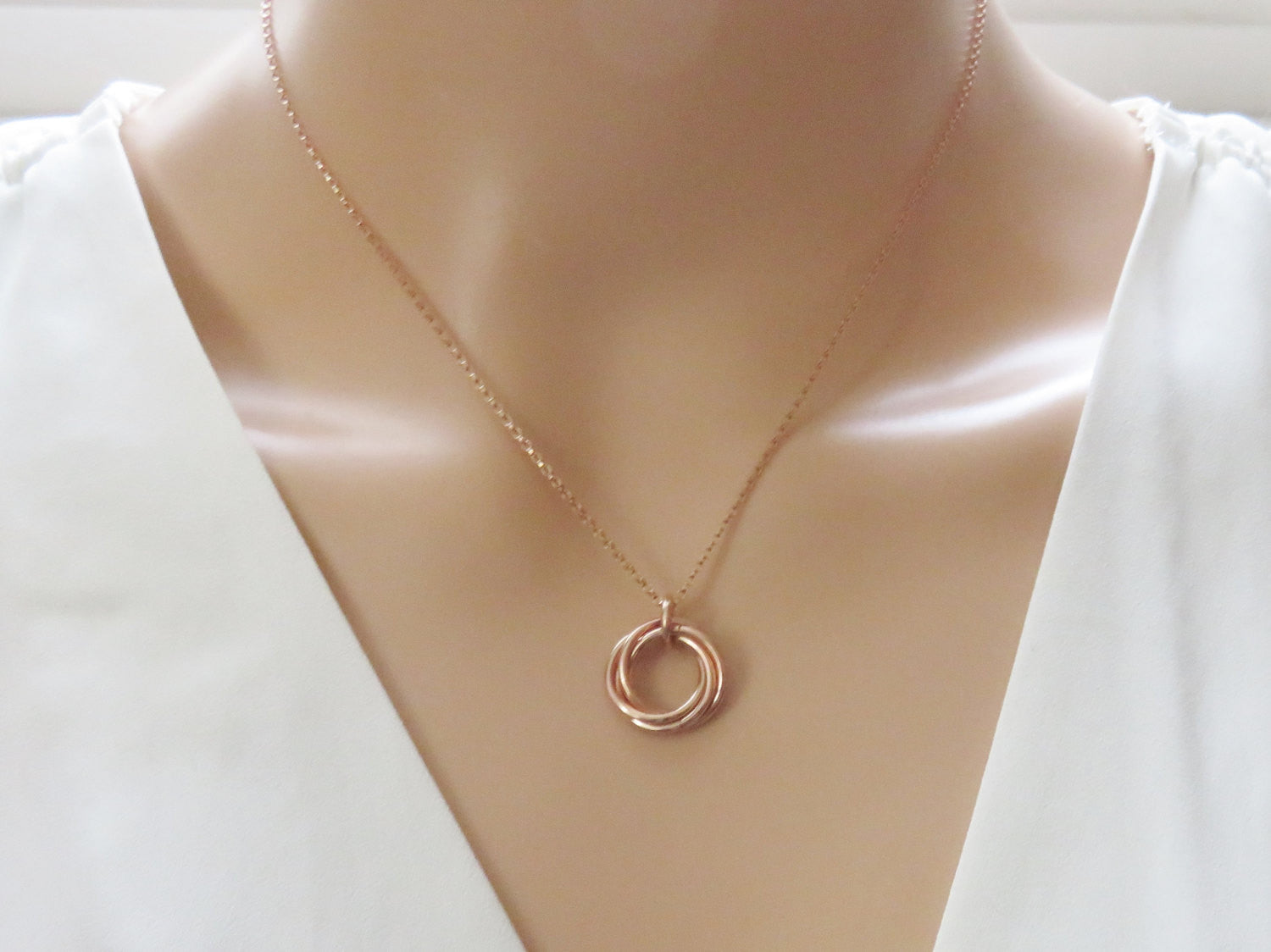 30th Birthday Necklace | Rose Gold Birthday Gift | 30th Birthday Gift - MarciaHDesigns