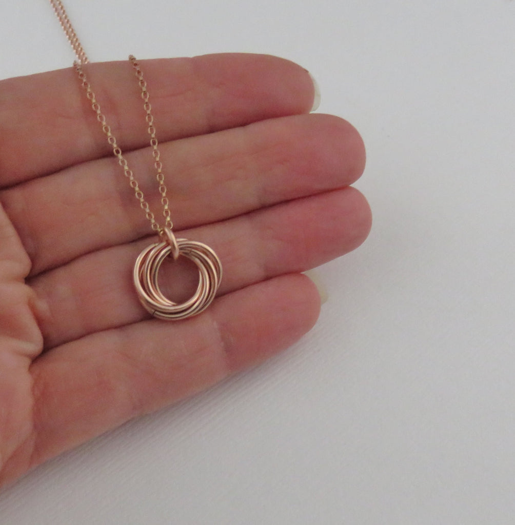 50th Birthday Necklace | Rose Gold Birthday Necklace | 50th Birthday Gifts - Handmade Jewelry