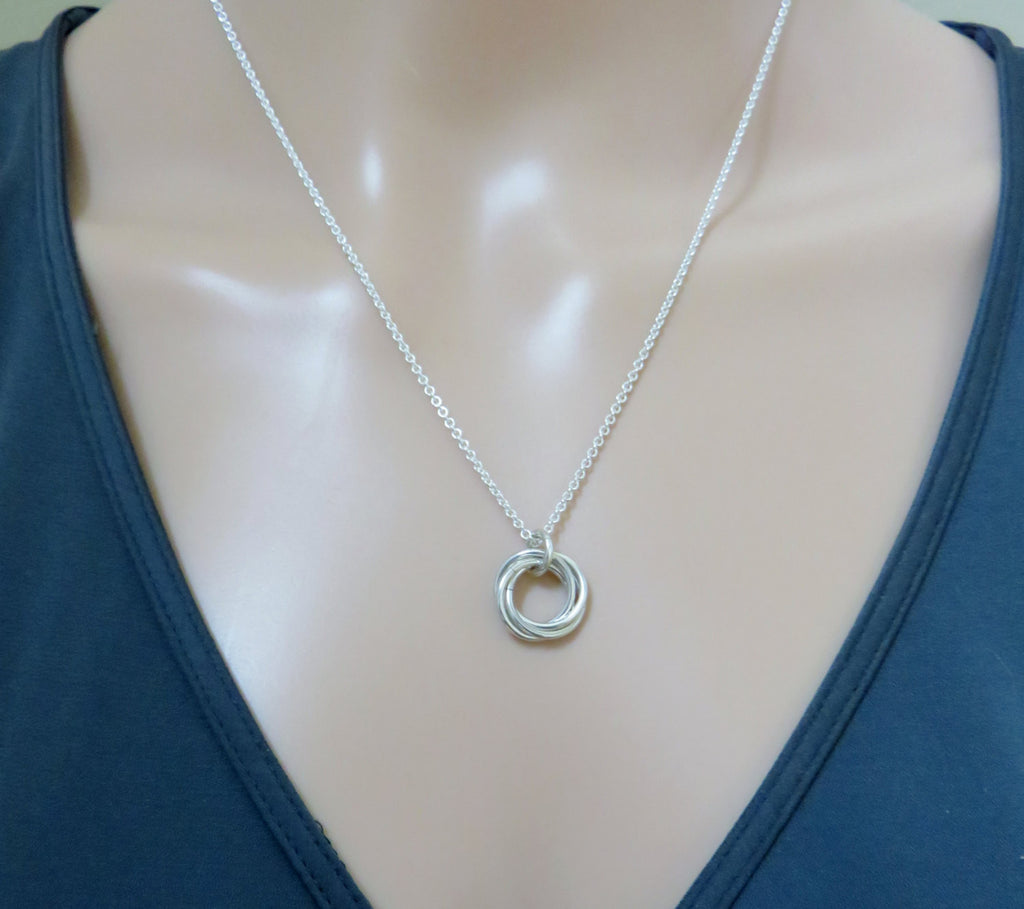 40th Birthday Gift for Women | Sterling Silver Birthday Necklace | 40th Birthday Gifts - Handmade Jewelry