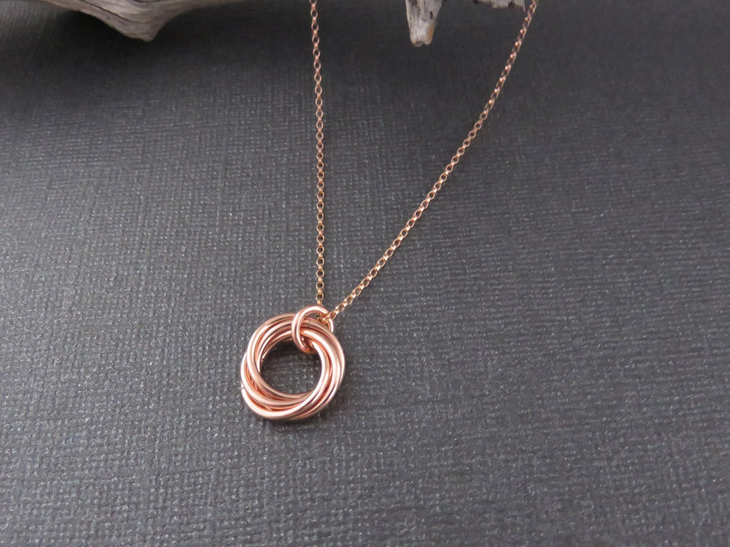 40th Birthday Gift | Rose Gold Birthday Necklace | 40th Birthday Gift for Women - Handmade Jewelry