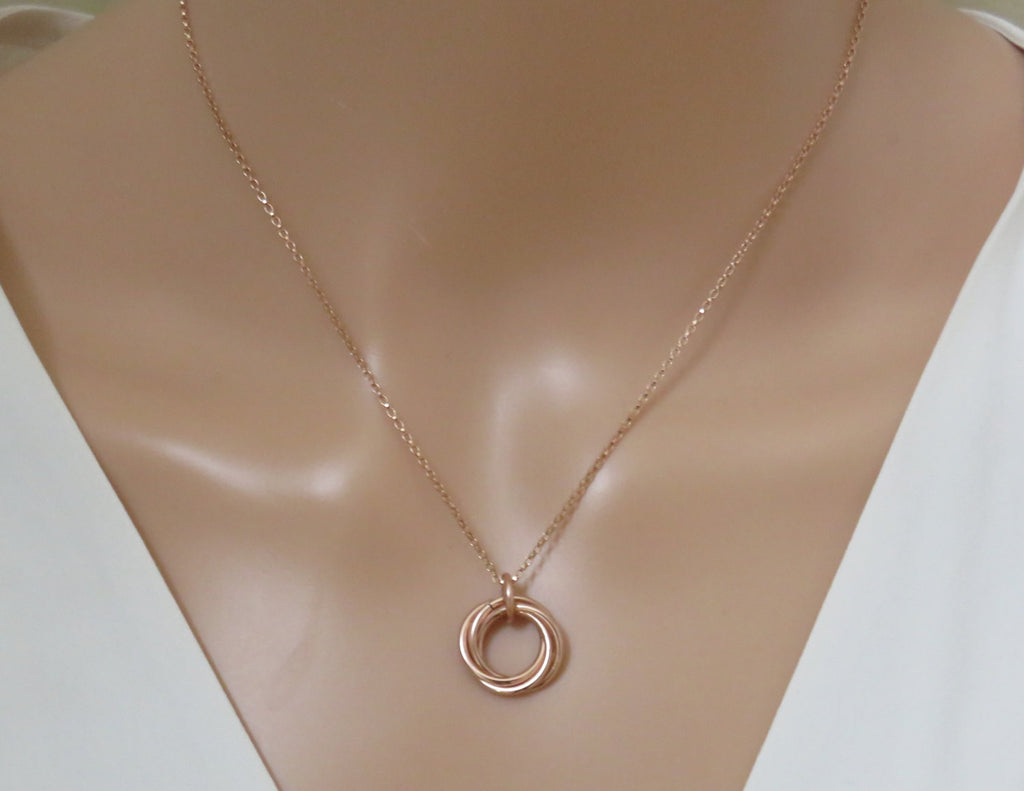40th Birthday Gift | Rose Gold Birthday Necklace | 40th Birthday Gift for Women - Handmade Jewelry