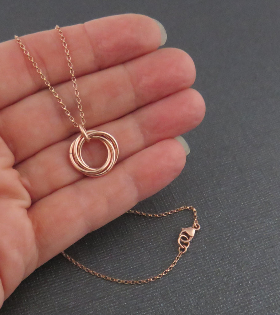 40th Birthday Gift | Rose Gold Birthday Necklace | 40th Birthday Gift for Women - Handmade Jewelry
