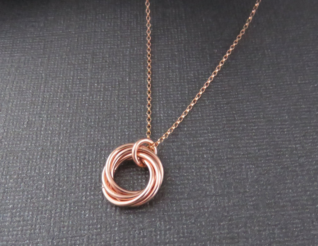 50th Birthday Necklace | Rose Gold Birthday Necklace | 50th Birthday Gifts - Handmade Jewelry