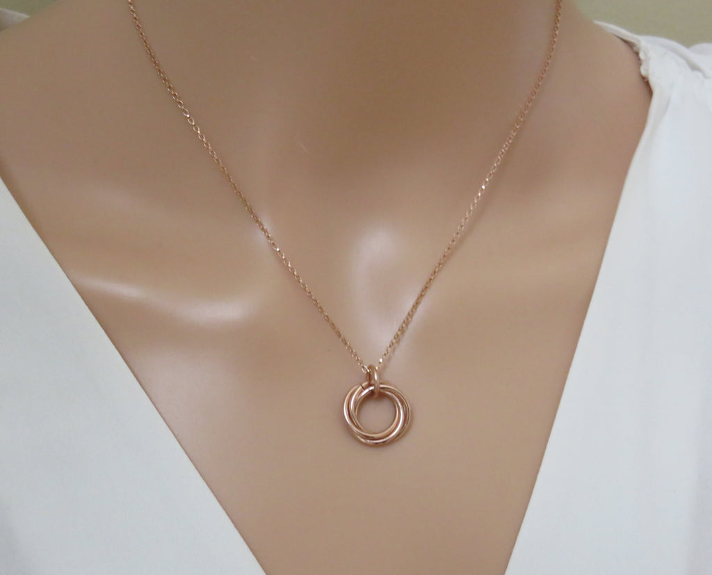 50th Birthday Necklace | Rose Gold Birthday Necklace | 50th Birthday Gifts - Handmade Jewelry