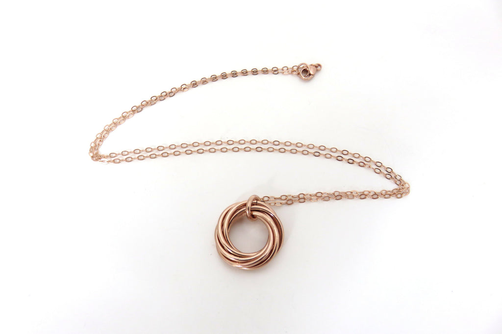 70th Birthday Gift for Women | Rose Gold Necklace | 70th Birthday Gifts - Handmade Jewelry