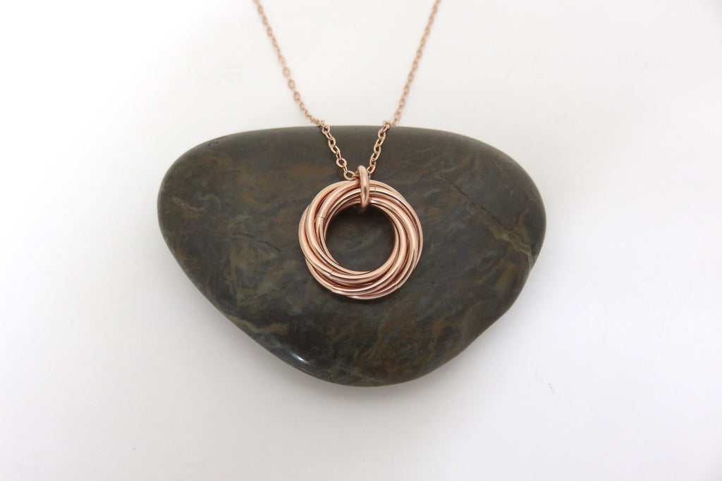 70th Birthday Gift for Women | Rose Gold Necklace | 70th Birthday Gifts - Handmade Jewelry