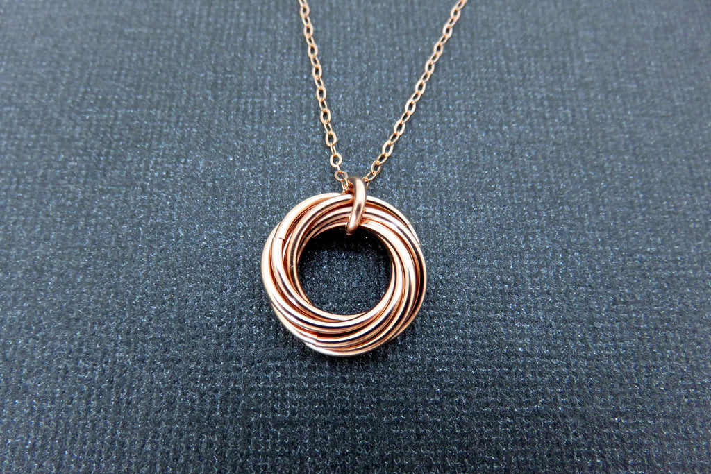 70th Birthday Gift for Women | Rose Gold Necklace | 70th Birthday Gifts - Handmade Jewelry