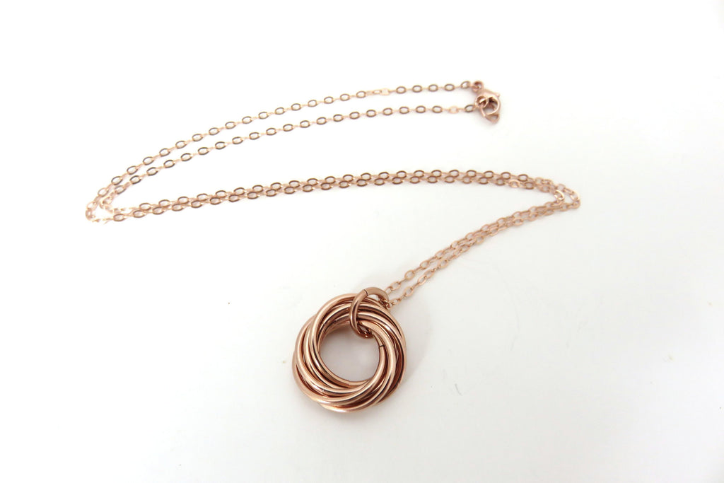 80th Birthday Gift | Rose Gold Necklace | 80th Birthday Necklace - Handmade Jewelry