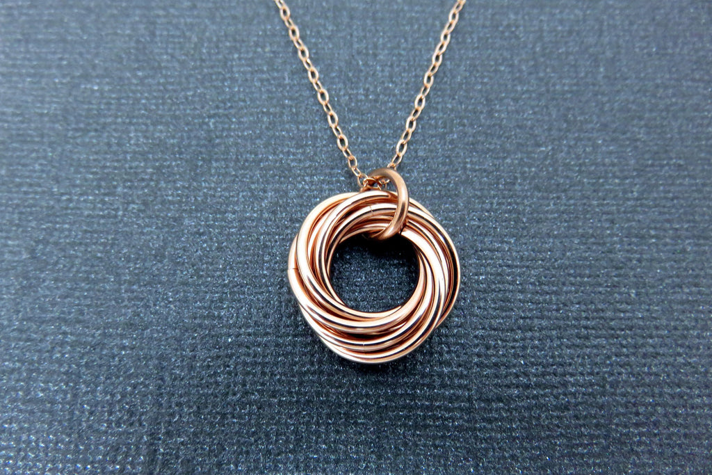 80th Birthday Gift | Rose Gold Necklace | 80th Birthday Necklace - Handmade Jewelry