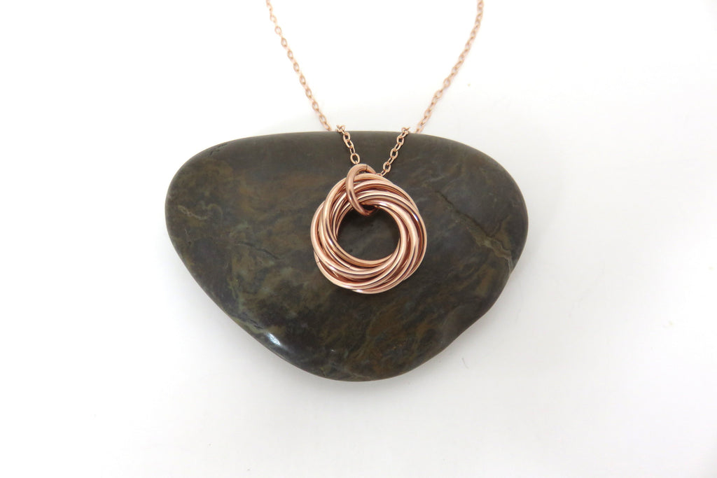 80th Birthday Gift | Rose Gold Necklace | 80th Birthday Necklace - Handmade Jewelry